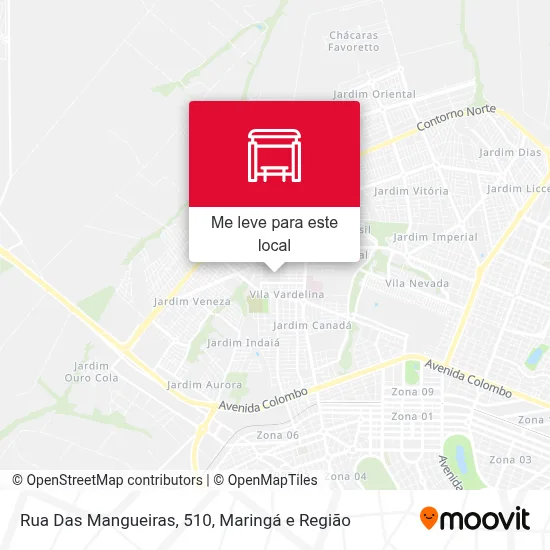 Rua Das Mangueiras, 510 mapa