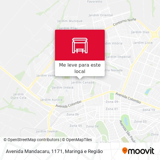 Avenida Mandacaru, 1171 mapa