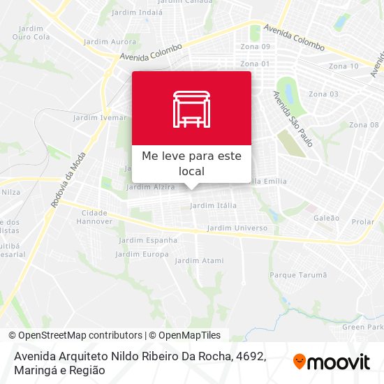 Avenida Arquiteto Nildo Ribeiro Da Rocha, 4692 mapa