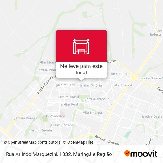 Rua Arlíndo Marquezini, 1032 mapa