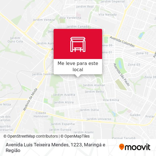 Avenida Luís Teixeira Mendes, 1223 mapa