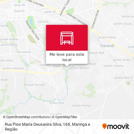 Rua Pion Maria Deusanira Silva, 168 mapa