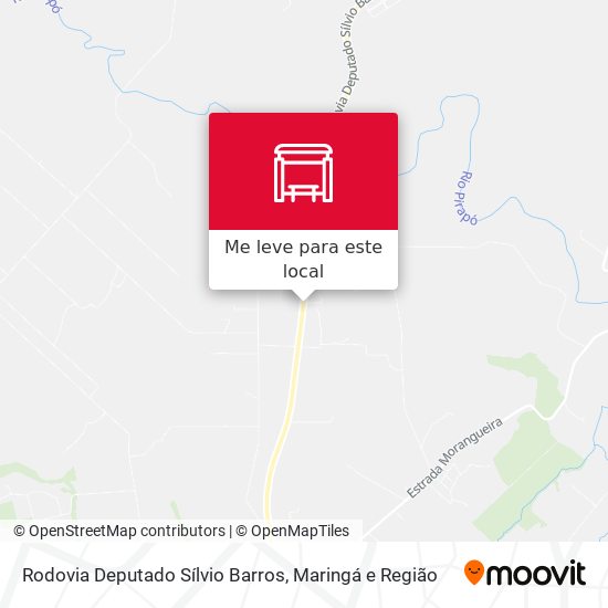 Rodovia Deputado Sílvio Barros mapa