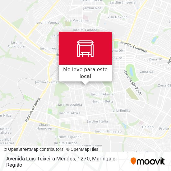 Avenida Luís Teixeira Mendes, 1270 mapa