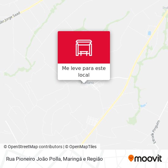Rua Pioneiro João Polla mapa