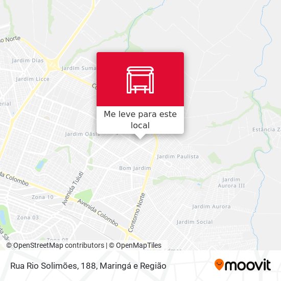 Rua Rio Solimões, 188 mapa