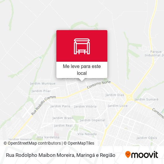 Rua Rodolpho Maibon Moreira mapa