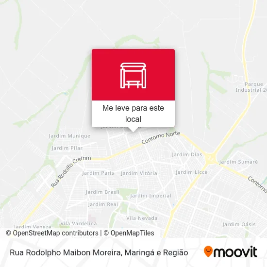 Rua Rodolpho Maibon Moreira mapa