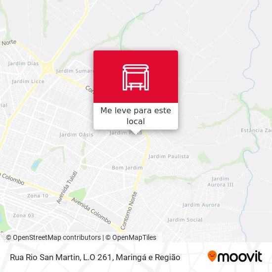 Rua Rio San Martin, L.O 261 mapa