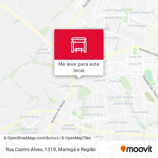 Rua Castro Alves, 1319 mapa