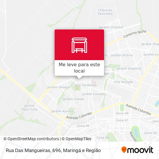 Rua Das Mangueiras, 696 mapa