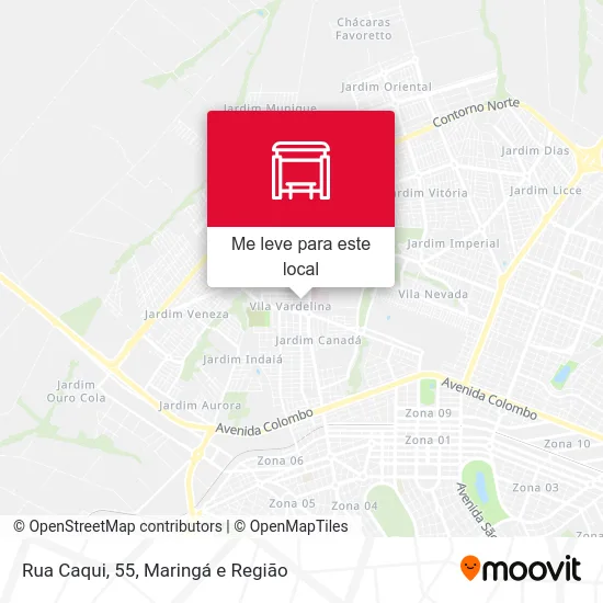 Rua Caqui, 55 mapa