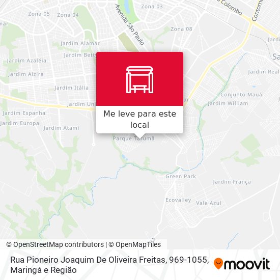Rua Pioneiro Joaquim De Oliveira Freitas, 969-1055 mapa