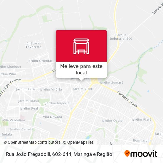 Rua João Fregadolli, 602-644 mapa