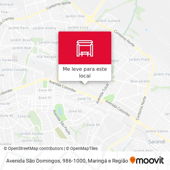 Avenida São Domingos, 986-1000 mapa