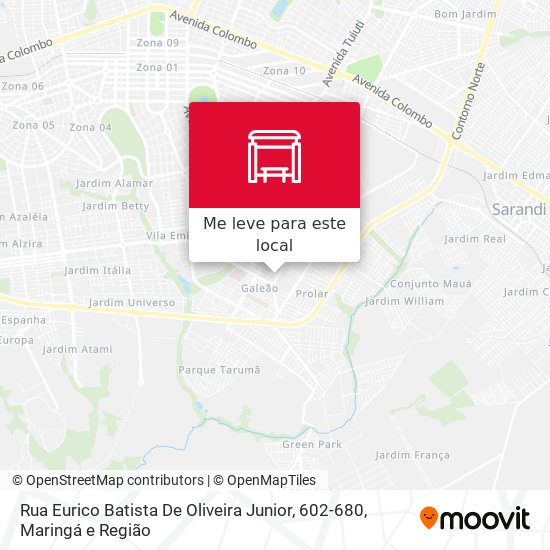 Rua Eurico Batista De Oliveira Junior, 602-680 mapa