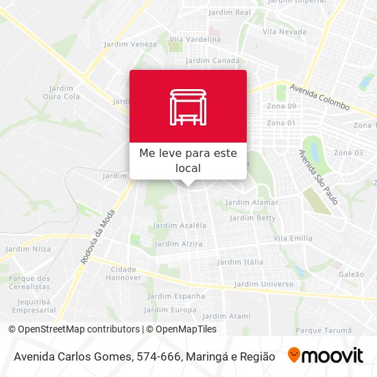 Avenida Carlos Gomes, 574-666 mapa