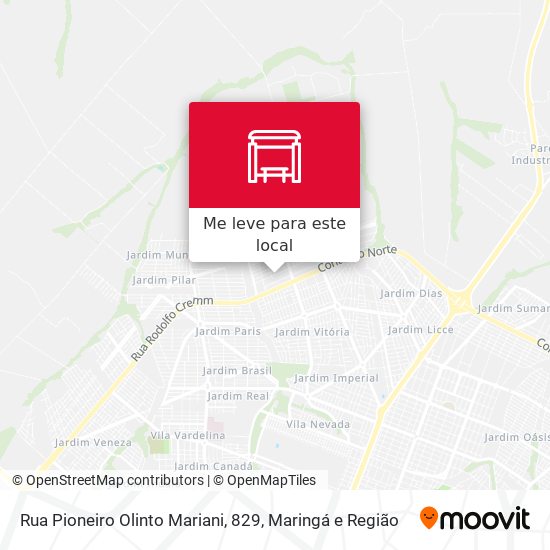 Rua Pioneiro Olinto Mariani, 829 mapa