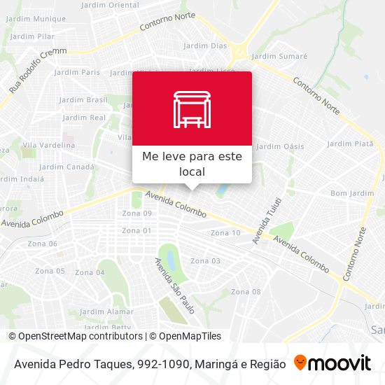 Avenida Pedro Taques, 992-1090 mapa