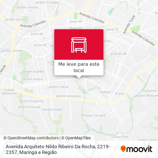 Avenida Arquiteto Nildo Ribeiro Da Rocha, 2219-2357 mapa