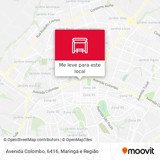 Avenida Colombo, 6416 mapa