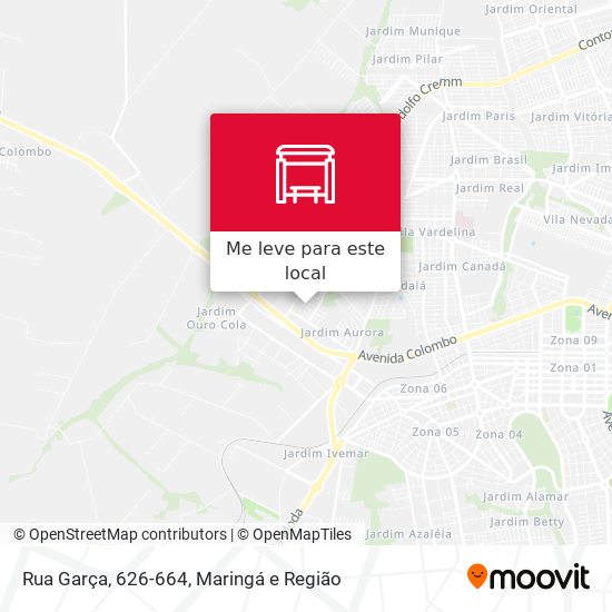 Rua Garça, 626-664 mapa