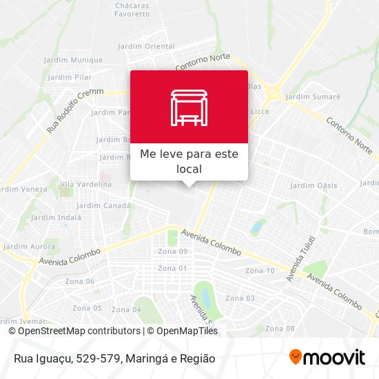 Rua Iguaçu, 529-579 mapa