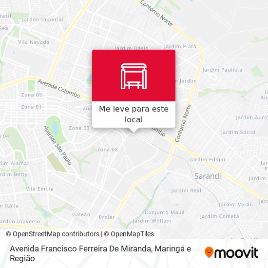 Avenida Francisco Ferreira De Miranda mapa