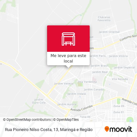 Rua Pioneiro Nilso Costa, 13 mapa