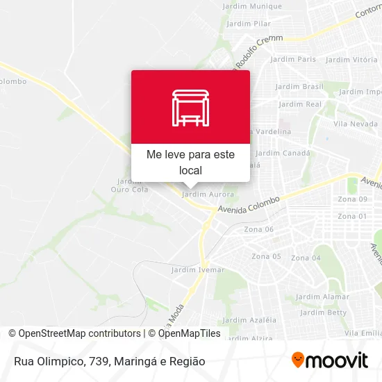 Rua Olimpico, 739 mapa