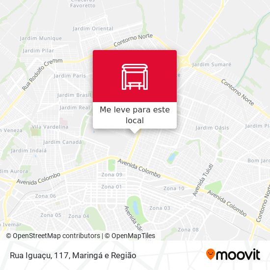 Rua Iguaçu, 117 mapa
