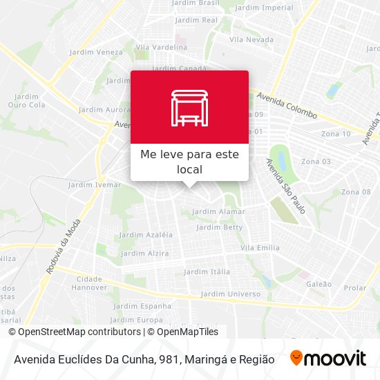 Avenida Euclídes Da Cunha, 981 mapa