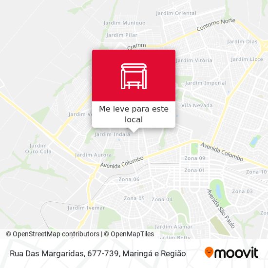 Rua Das Margaridas, 677-739 mapa
