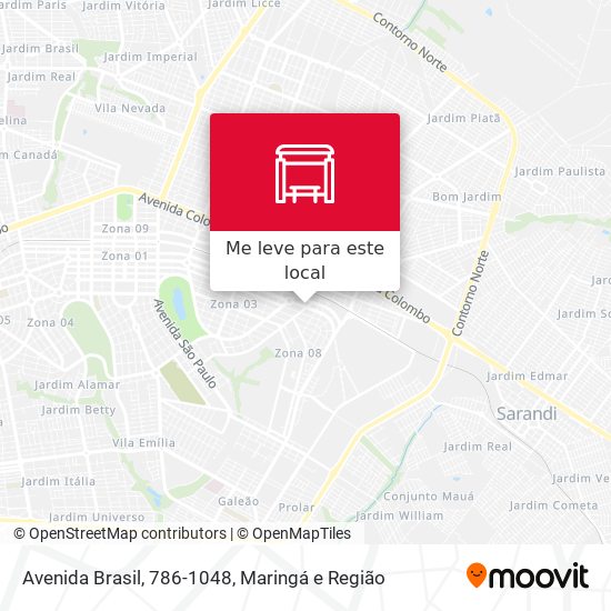 Avenida Brasil, 786-1048 mapa
