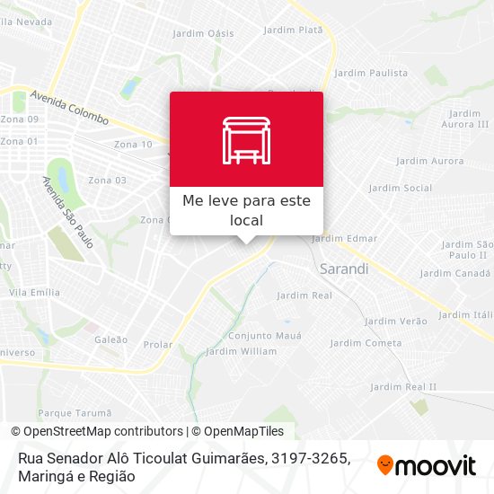 Rua Senador Alô Ticoulat Guimarães, 3197-3265 mapa