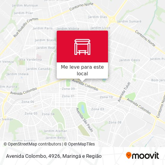 Avenida Colombo, 4926 mapa