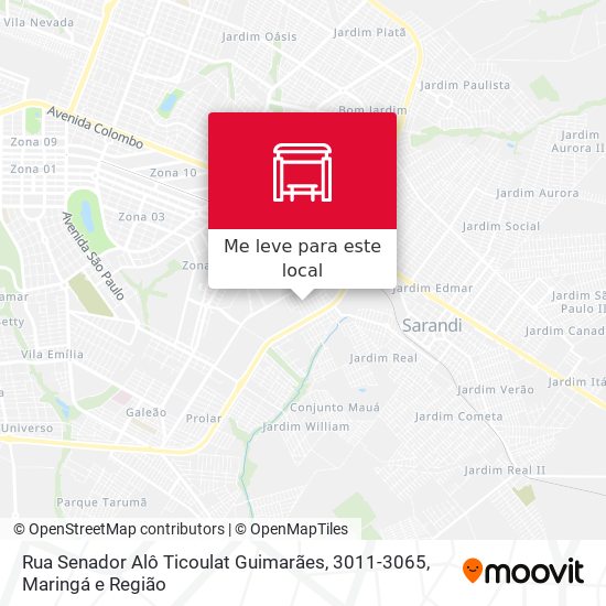 Rua Senador Alô Ticoulat Guimarães, 3011-3065 mapa