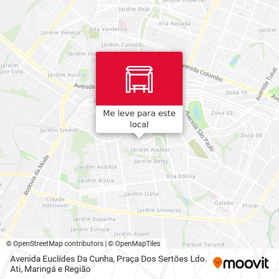 Avenida Euclídes Da Cunha, Praça Dos Sertões Ldo. Ati mapa