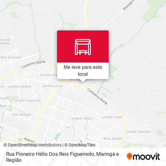 Rua Pioneiro Hélio Dos Reis Figueiredo mapa