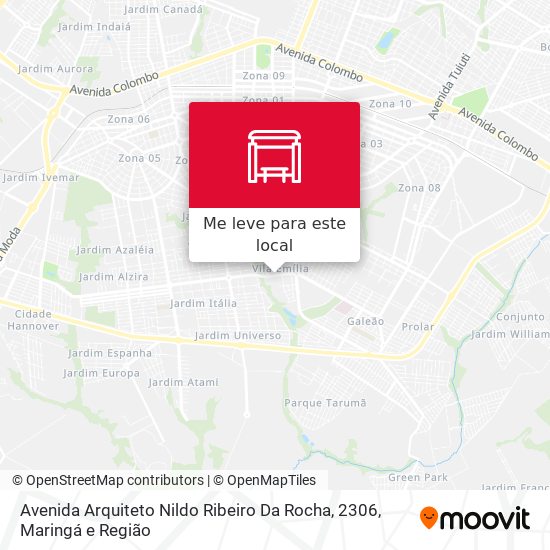 Avenida Arquiteto Nildo Ribeiro Da Rocha, 2306 mapa