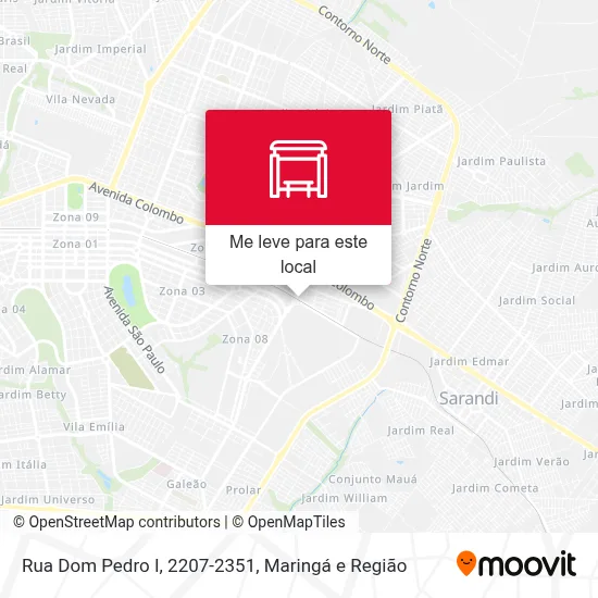 Rua Dom Pedro I, 2207-2351 mapa
