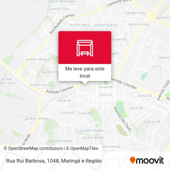 Rua Rui Barbosa, 1048 mapa