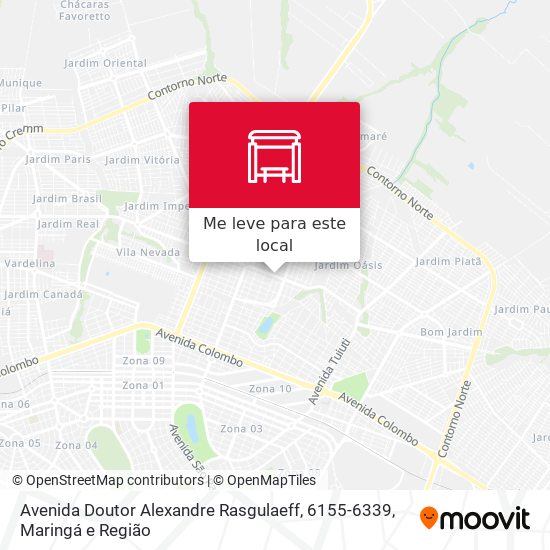 Avenida Doutor Alexandre Rasgulaeff, 6155-6339 mapa