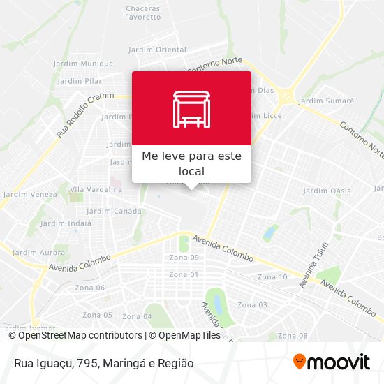 Rua Iguaçu, 795 mapa