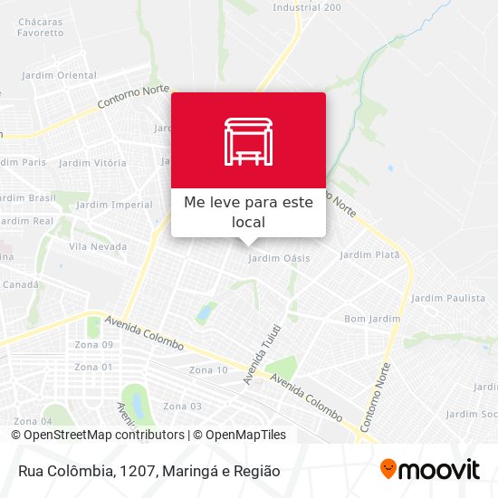 Rua Colômbia, 1207 mapa