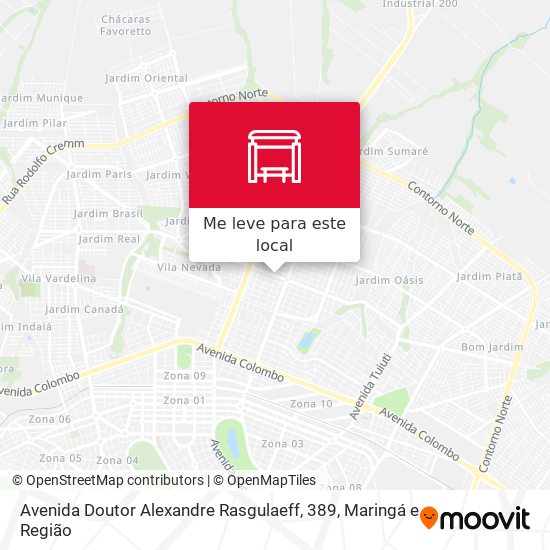 Avenida Doutor Alexandre Rasgulaeff, 389 mapa