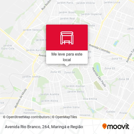 Avenida Rio Branco, 264 mapa