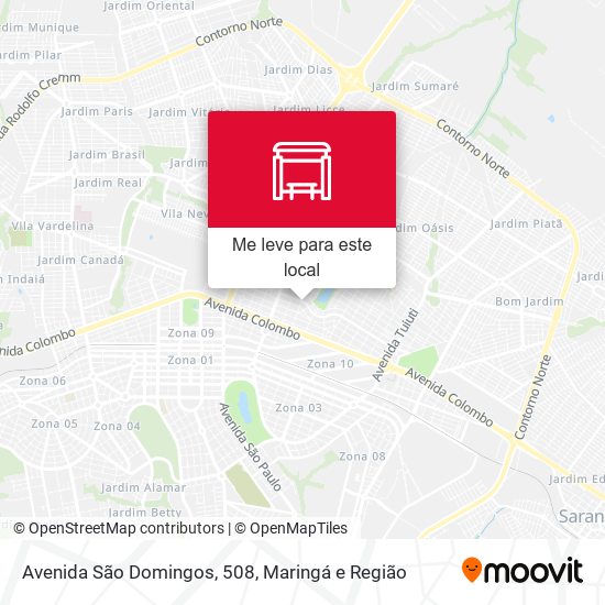 Avenida São Domingos, 508 mapa