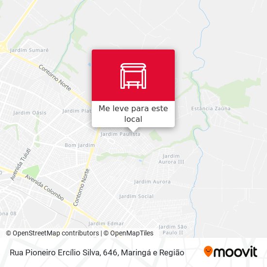 Rua Pioneiro Ercílio Silva, 646 mapa