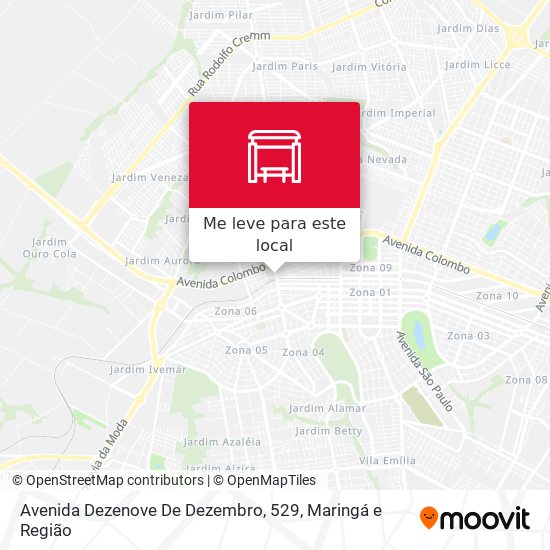 Avenida Dezenove De Dezembro, 529 mapa